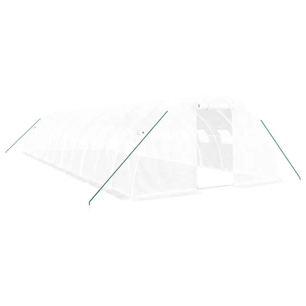 Serra con Telaio in Acciaio Bianco 48 mÂ² 12x4x2 mcod mxl 124657