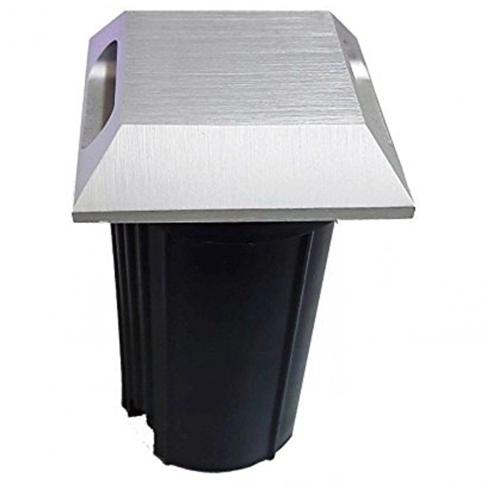 Trade Shop - Faretto Led Segnapassi Da Incasso Pavimento Muro 3w 270lm 240v Ip65 Acciaio -