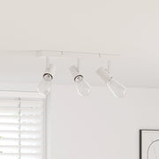 Faretto da soffitto 3 vie regolabili Bianco E27