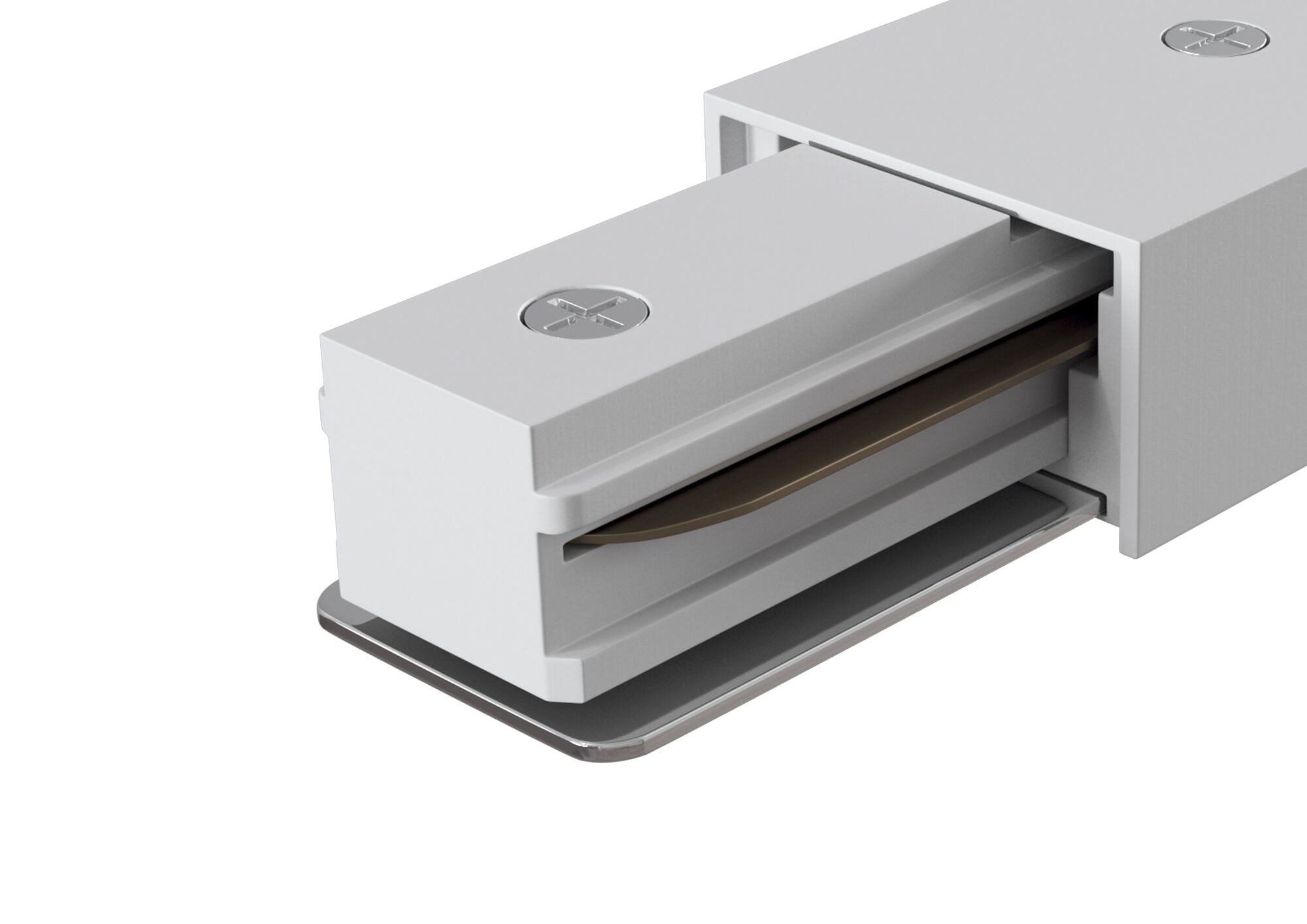 Connettore di Fine Corsa per Sistemmi Illuminazione a Binario Monofase Bianco