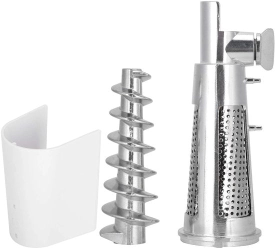 Accessori per succo di agrumi e pomodoro - Materiali di alta qualità - Bianco/Nero/Argento - Manuale - Facile da installare - Adatto per