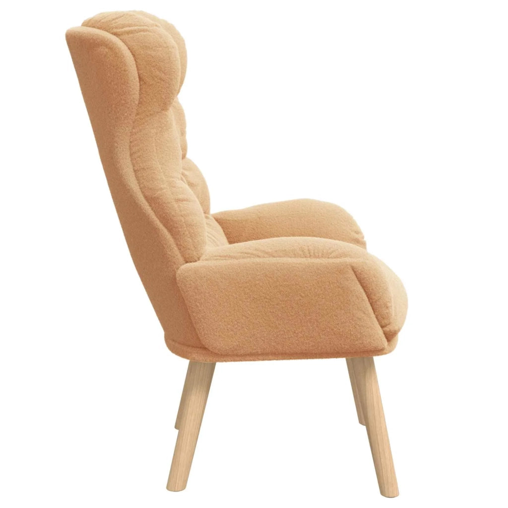 poltrona Beige 69 x 74 x 93 cm Tessuto Sherpa 42001885