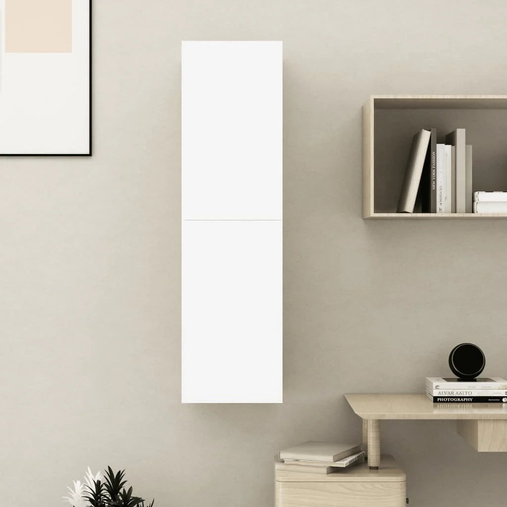Mobile TV multimediale mensola TV credenza mobile TV sala da pranzo soggiorno camera da letto 30,5 x 30 x 110 cm legno ingegnerizzato bianco 02_0026116