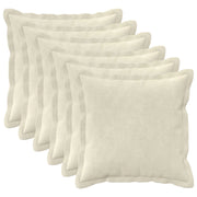 Cuscino con cuscino HOUTEN 6 pz Crema Fleece in microfibra 932957