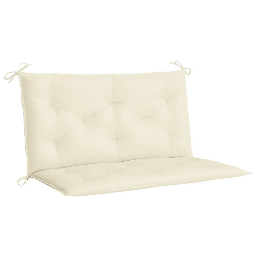 Cuscino per Panca Bianco Crema 100x(50+50)x7cm Tessuto Oxford 314994
