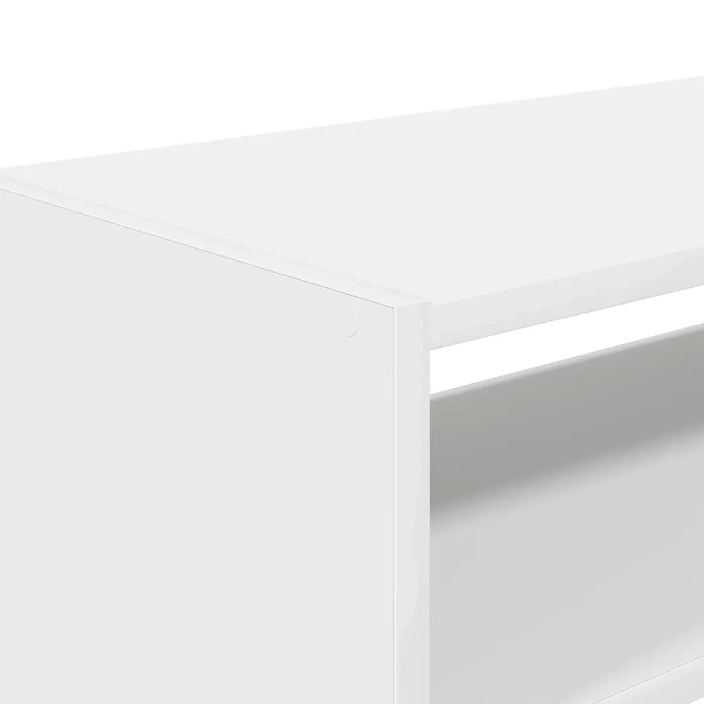 vidaXL Scarpiere 2 pz Impilabili Bianche 60x30x30,5 cm
