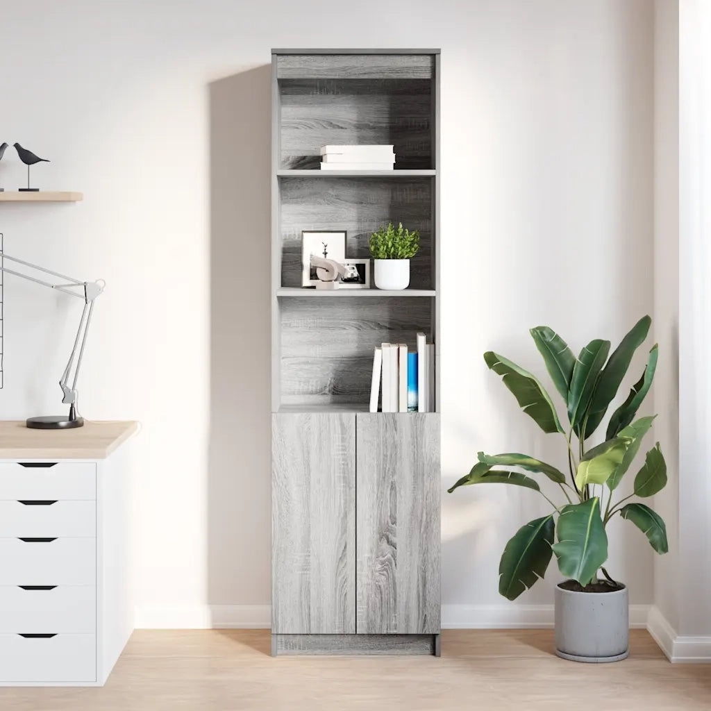Credenza Grigio Sonoma 50x35x180 cm in Legno Multistrato 3328467