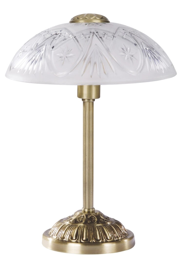 Lampada da tavolo classica vetro marrone E14 Annabella Rabalux