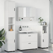 vidaXL Set di mobili per il bagno 4 pcs Bianco 30 x 35 x 192 cm
