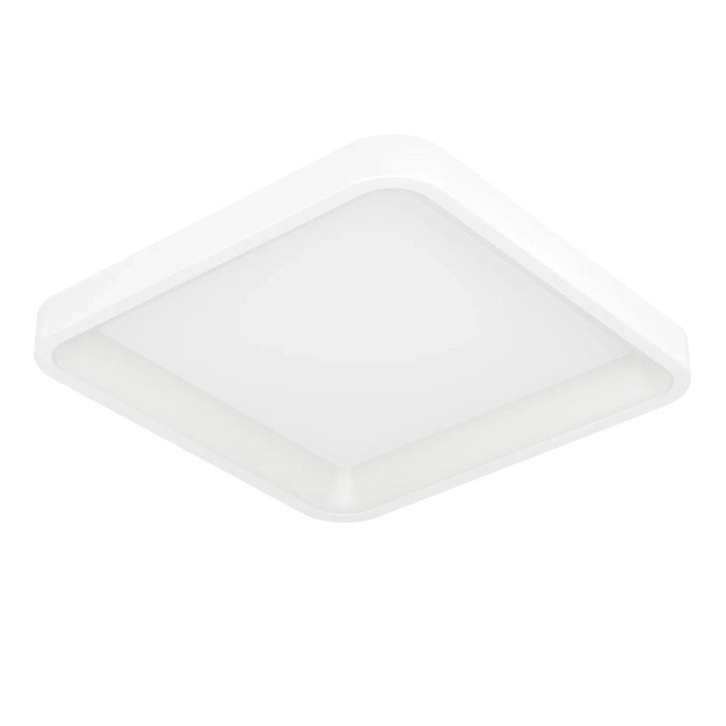Plafoniera Moderna Loretello-Z Acciaio Bianco Plastica Led 20W 2500Lm Ip20