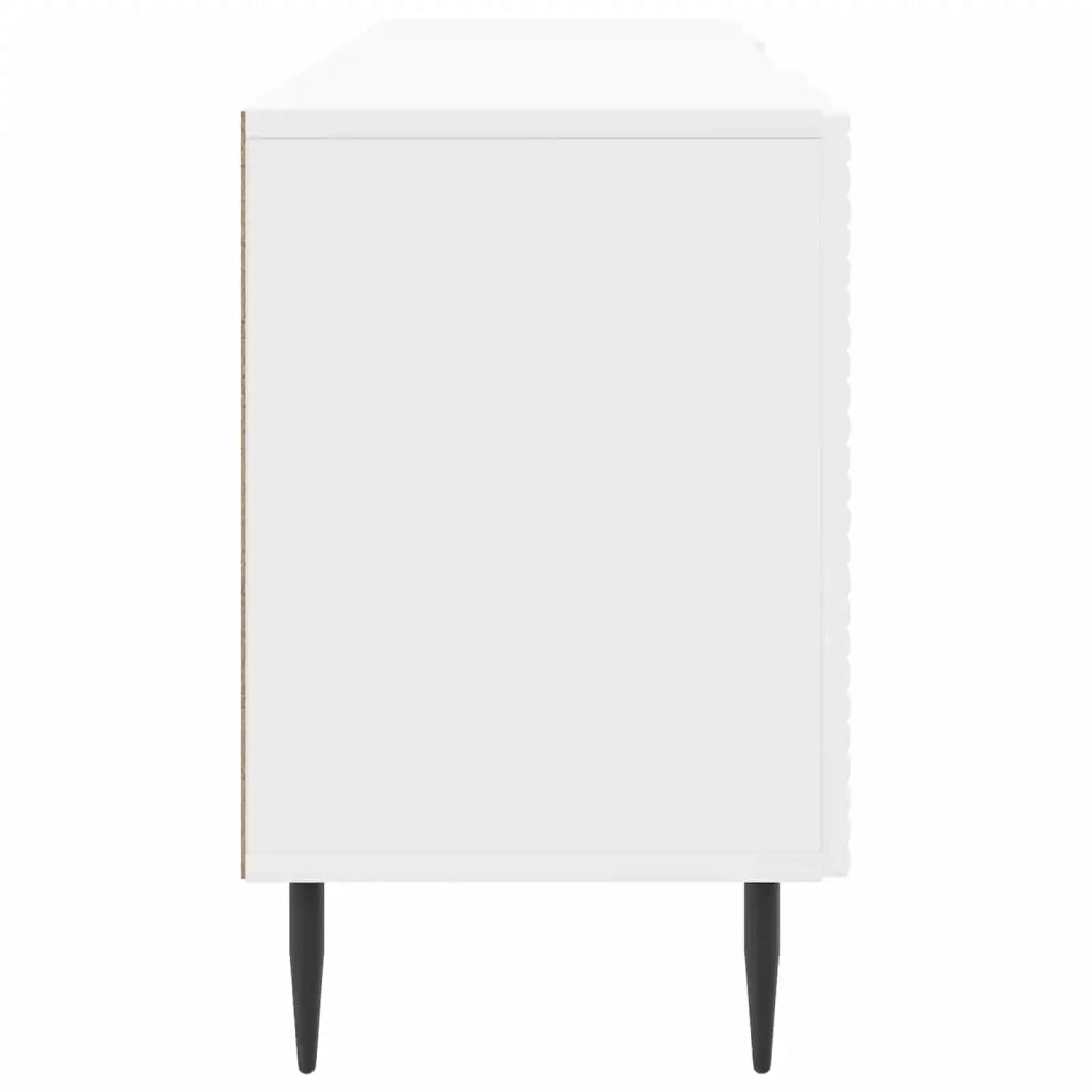 Mobile TV Bianco Lucido 150 x 31 x 50 cm Legno ingegnerizzato 894919