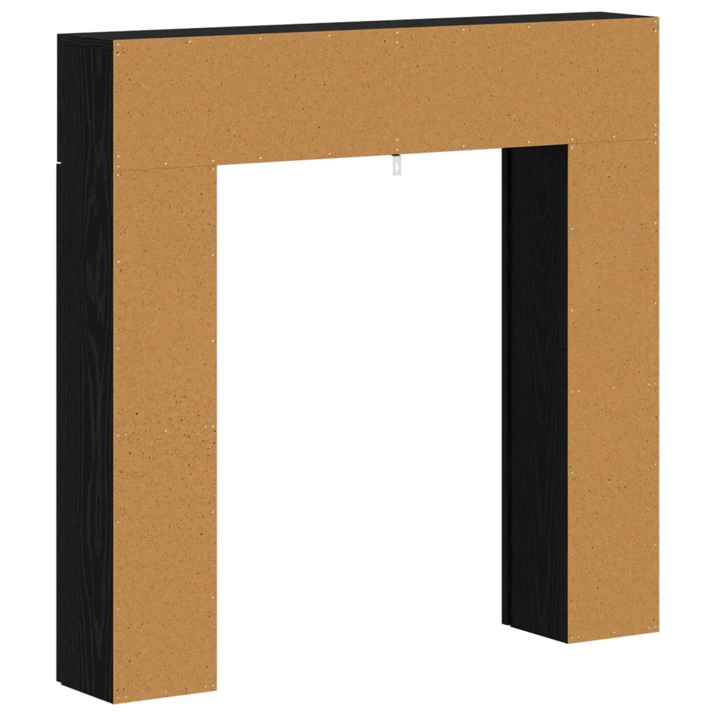Cornice per camino Rovere Nero 102 x 18 x 100,5 cm 8006599