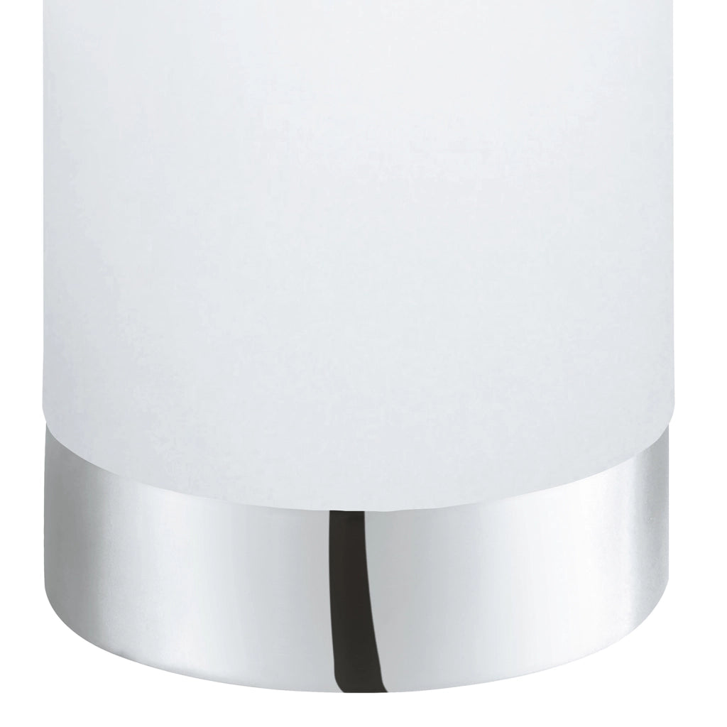 Lampada Da Tavolo Moderna Damasco 1 Acciaio Cromo 1 Luce E27