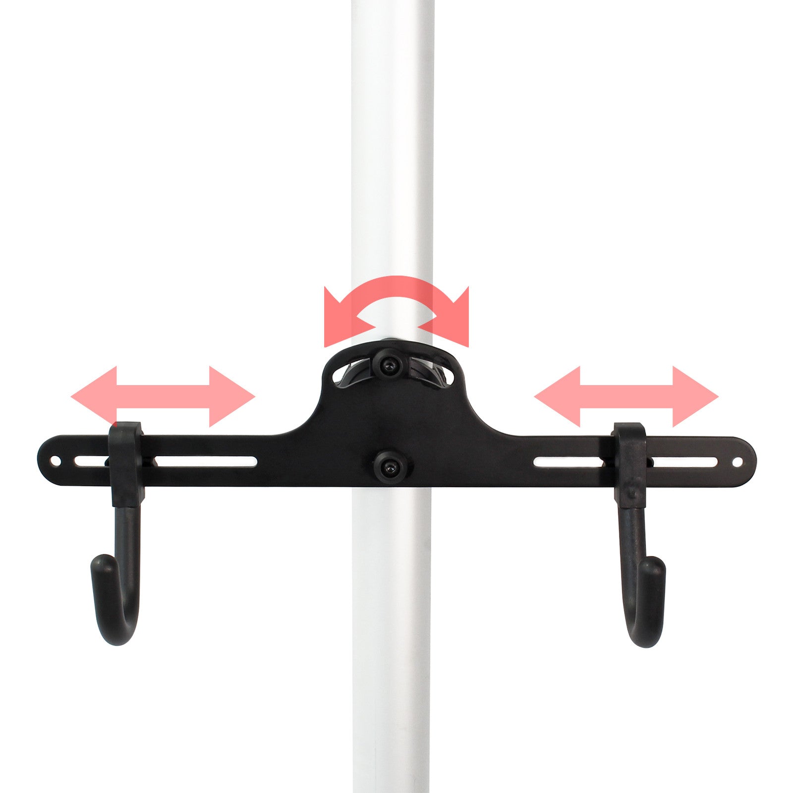 Portabici telescopico sistema di sospensione 2 bici 160-340cm supporto regolabile 16_0002915