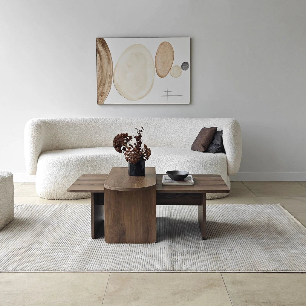 Set di tavolini in legno "Paris" 105 x 60 x 35 cm - Bronzo
