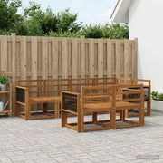 Set di divani da esterno 7 pcs Naturale