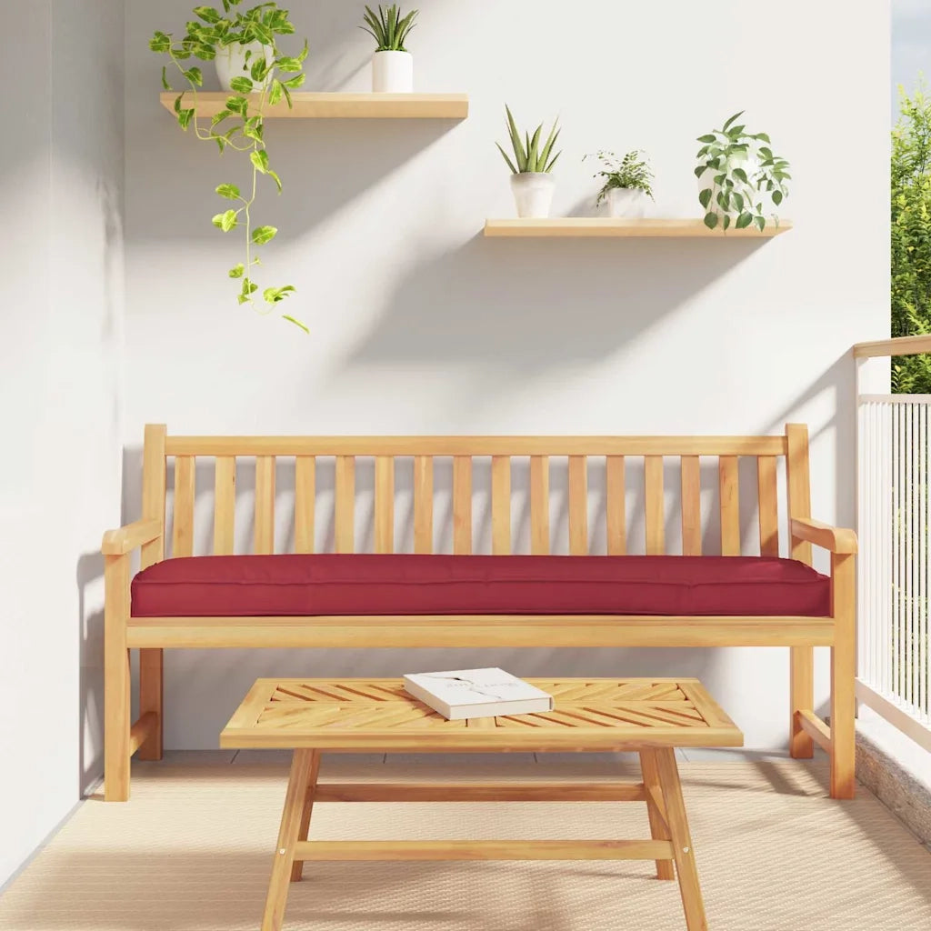 Set di Cuscini per Pallet 2 pcs Rosso Vino 200 x 40 x 8 cm 42001734