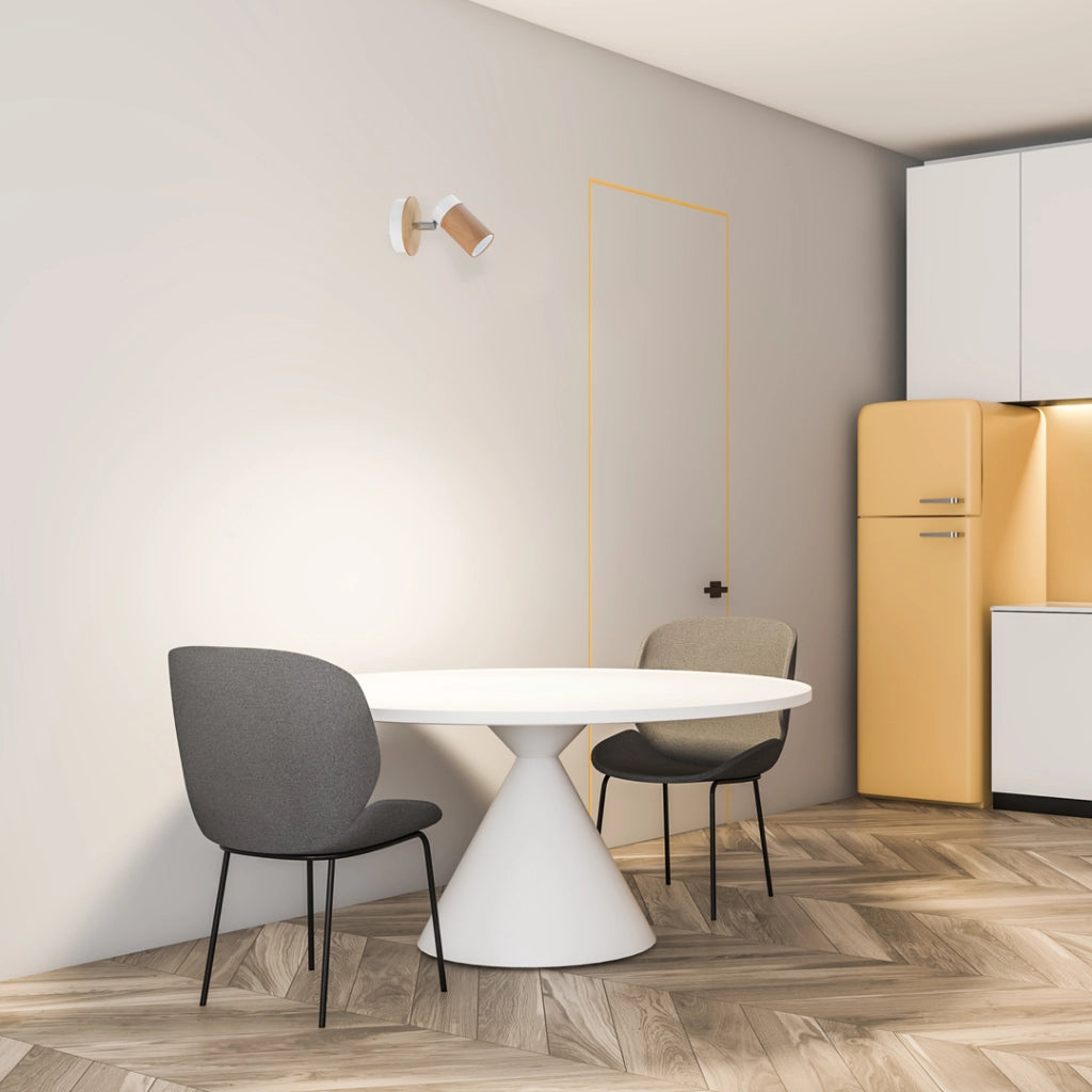 Applique Baron White legno/bianco GU10 40W Milagro MLP9007