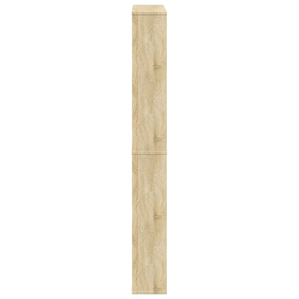 Scarpiera a 4 Strati con Specchio Rovere 63x17x134 cm