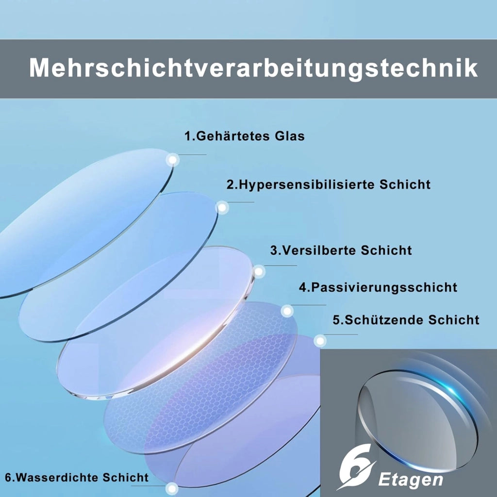 ZMH Specchio da Bagno Illuminato con Regolazione d'Intensità e Interruttore Touch