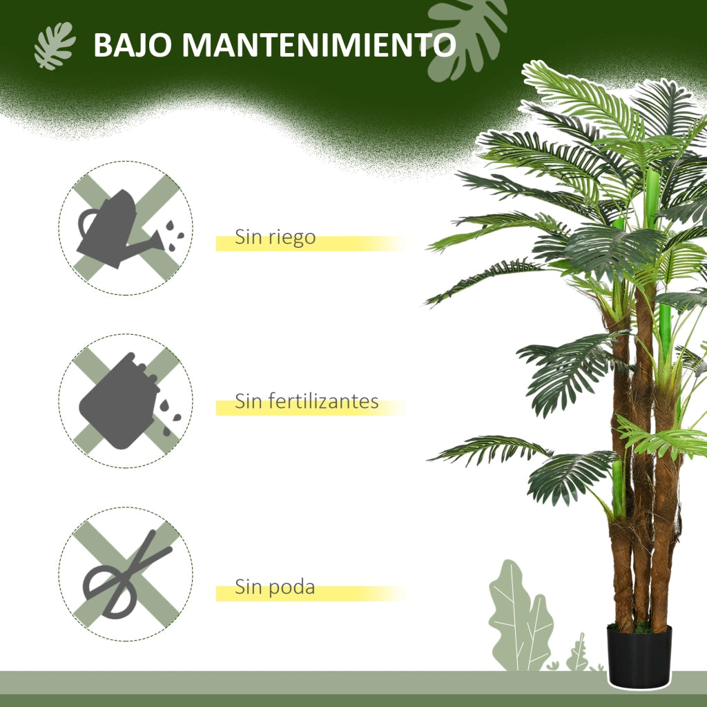 Palma Artificiale Decorativa con Vaso ¨C zephmum ¨C Verde 160 cm
