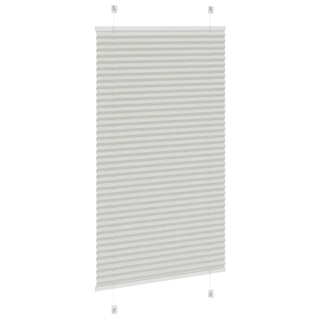 Tenda Plissettata Grigio Chiaro 70x100 cm Larghezza Tessuto