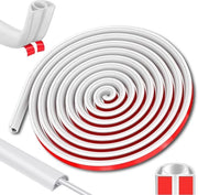 Sostituzione cavo 3 m, copertura cavo autofibbia, copertura cavo per pavimento, copertura cavo flessibile, copertura cavo a forma semicircolare, protezione cavo per canale per cavi su pavimento, colore bianco