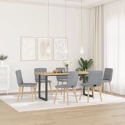Sedie da Pranzo 6 pz Grigio Chiaro in Tessuto 3315438