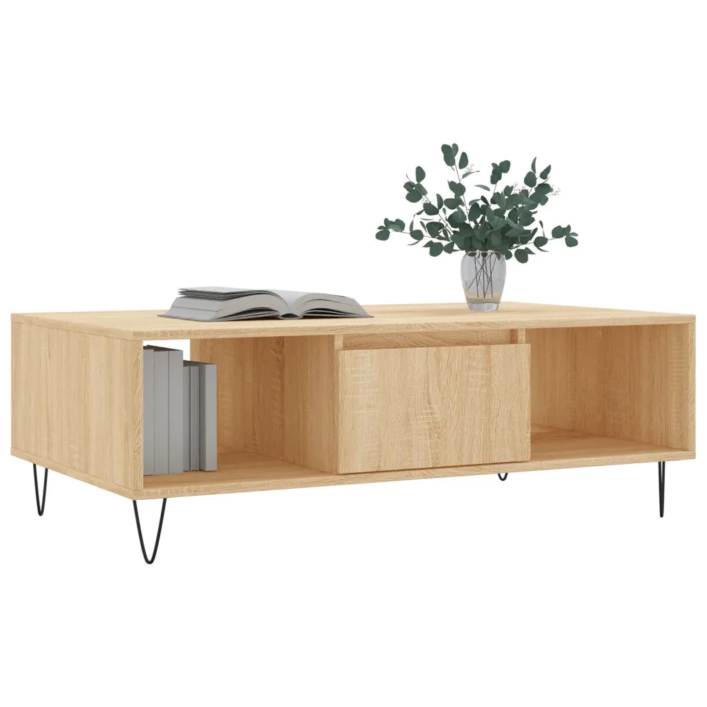 Tavolino da Salotto Rovere Sonoma 104x60x35cm Legno Multistrato 827087