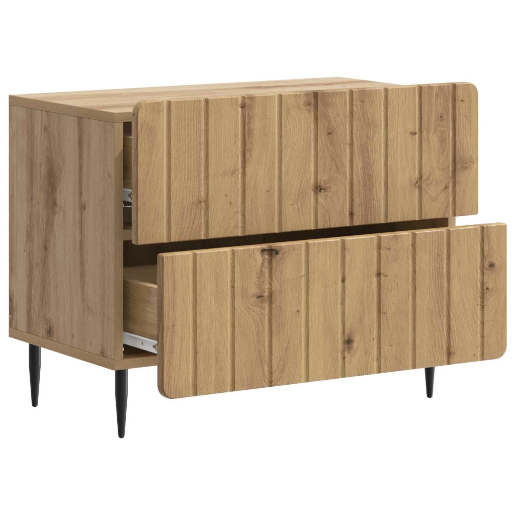 Armadio da Notte Rovere Artigianale 62 x 34,5 x 49,5 cm 894324