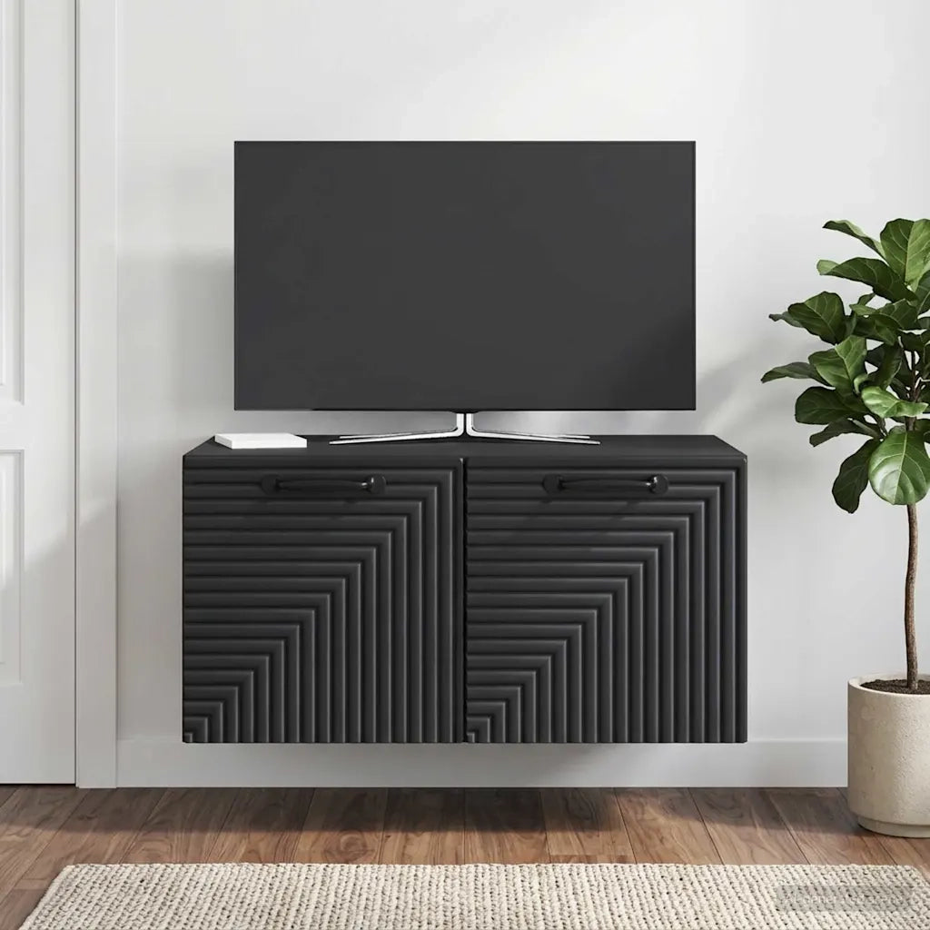 Mobile Porta TV da Muro Nero 59,5 x 41 x 30 cm 898676