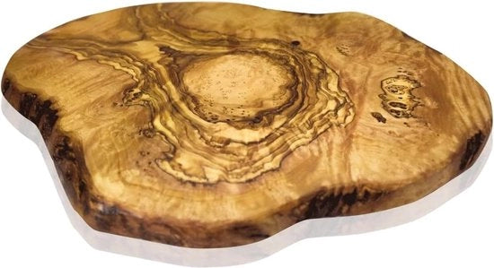 Tavolo da tagliere - Tavolo da colazione in legno di olivo naturale - ca. 25 x 15 cm (+- 2 cm)
