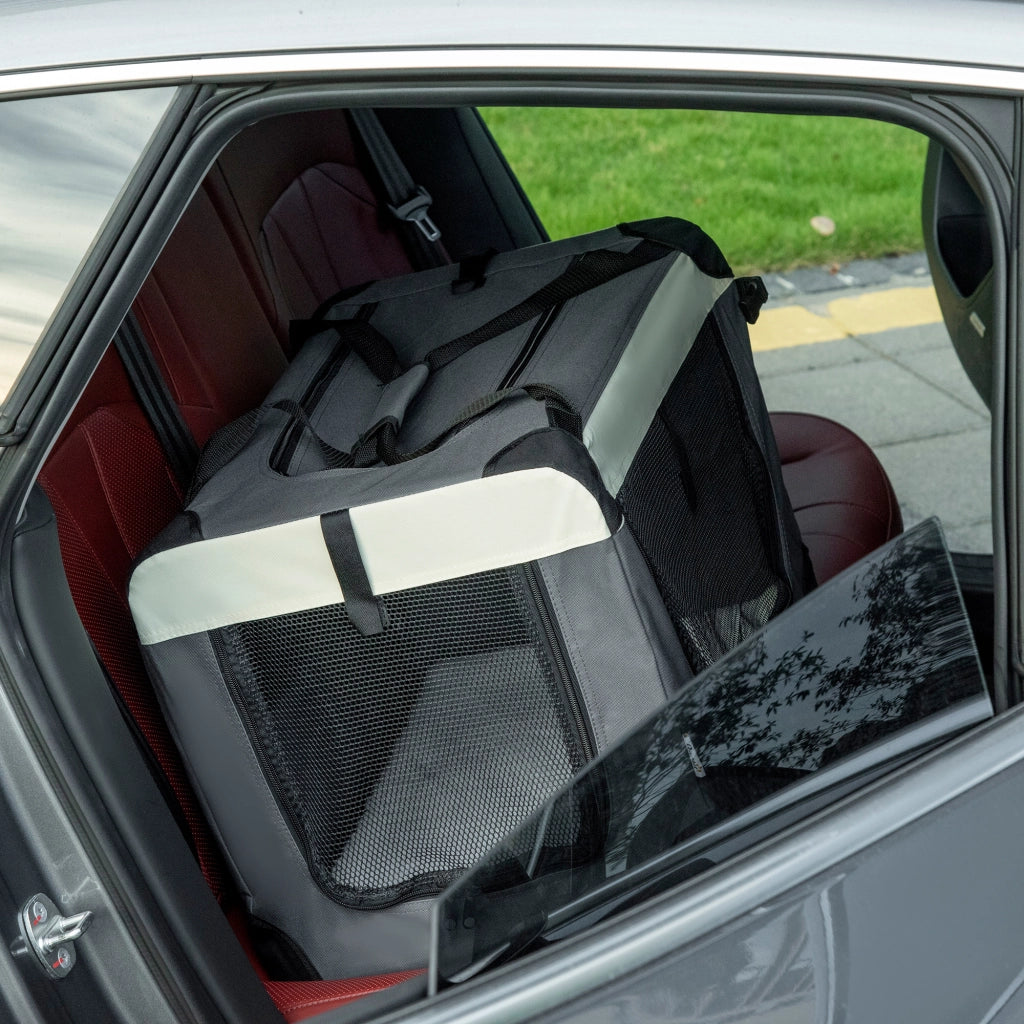 Borsa pieghevole da trasporto ¨C Xylo ¨C 3 cerniere, manici, tasca, cuscino rimovibile
