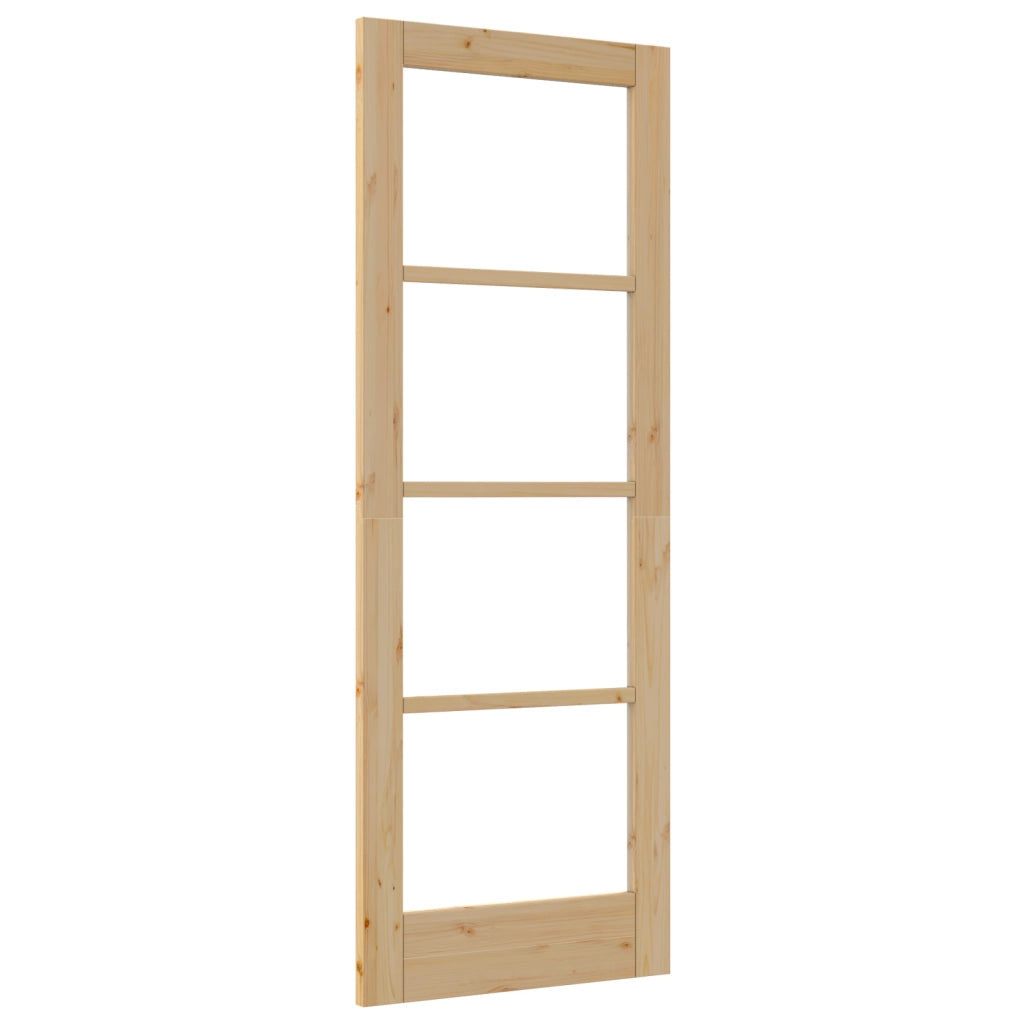 porta interna con vetro "ORKDAL" 73,5x198,5x4 cm in legno massello di pino
