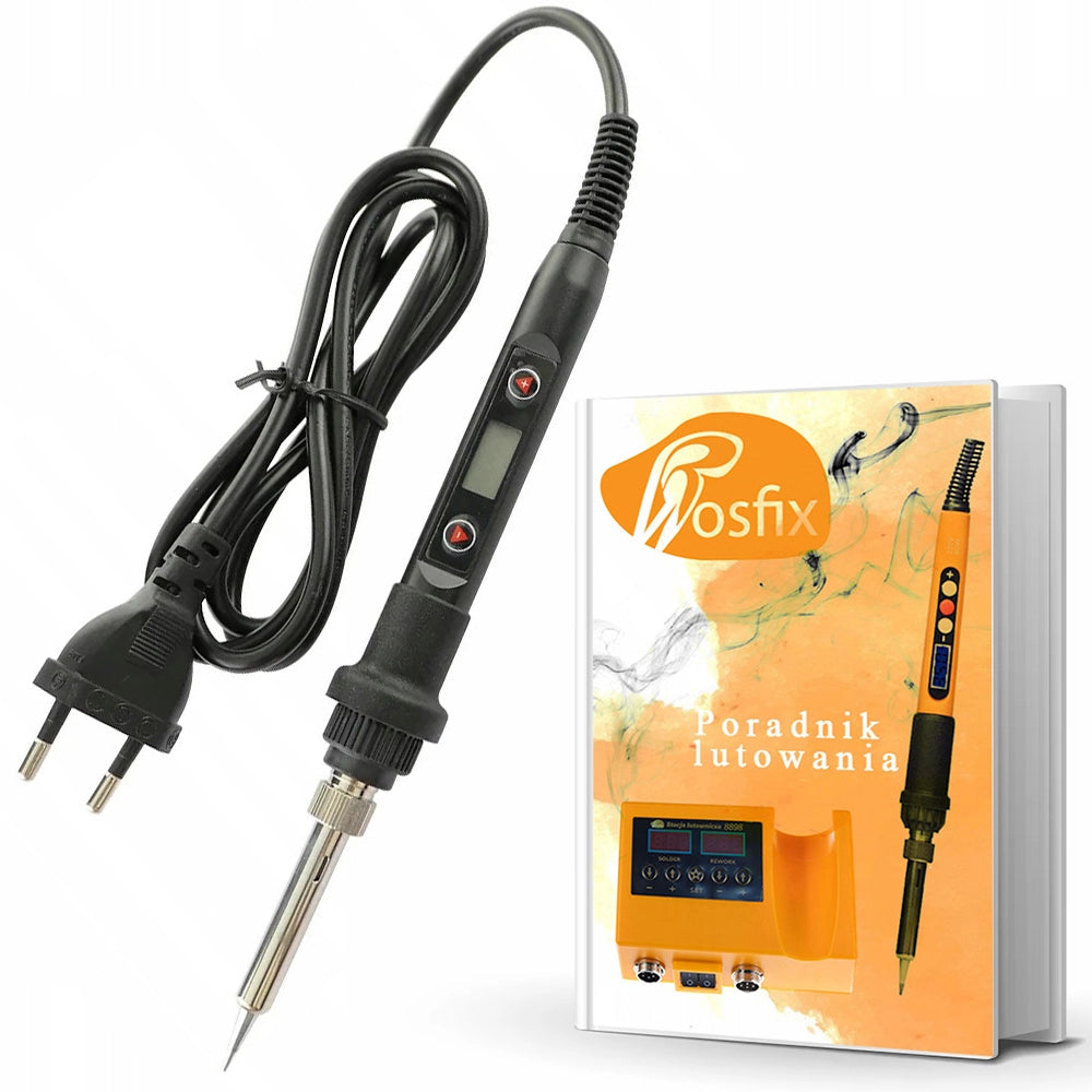 Saldatore di Precisione Rosfix Orange Corso 80W OC80W – Display, Regolazione Temperatura 180-500°C, Griglia Ceramica