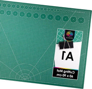 Tavolo di taglio A1 90 x 60 cm Autolevante con superficie verde a rilievo per tagli PVC 3 strati Recyclabile