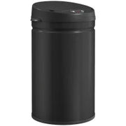 Bidone della Spazzatura da Cucina Automatico 30 L Sensore Infrarossi Chiusura Automatica Antimacchie Acciaio Inox, 32x30.5x51 cm, Nero