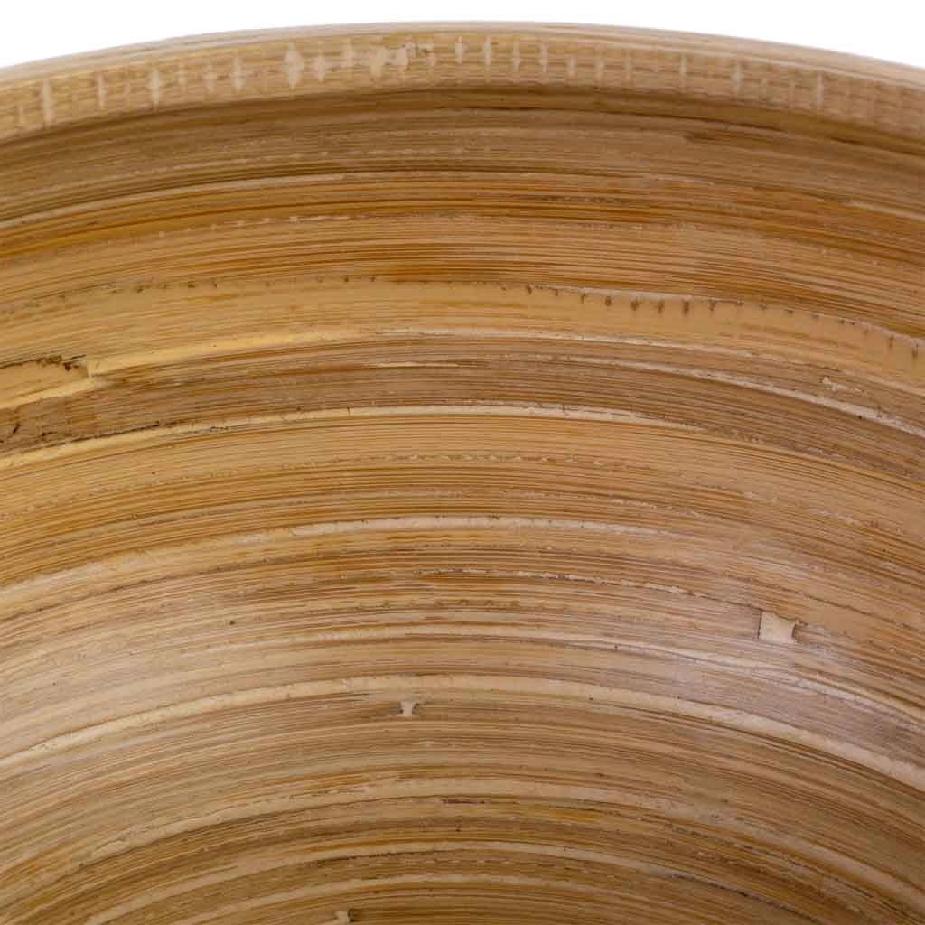 Scatola decorativa in bamboo grigio D14x19h cm