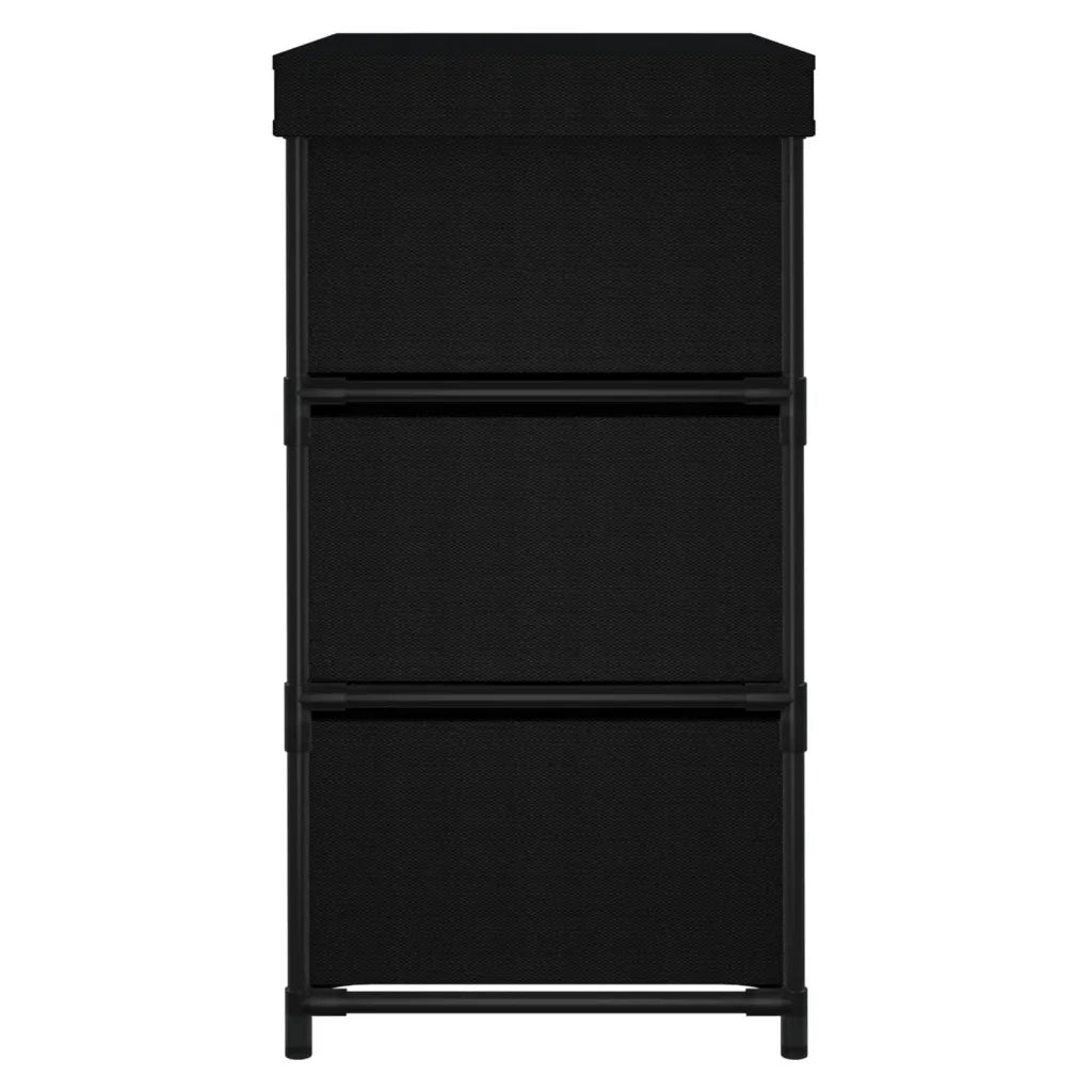 Armadietto con 6 Cassetti 55x29x55 cm Nero in Acciaio 337257