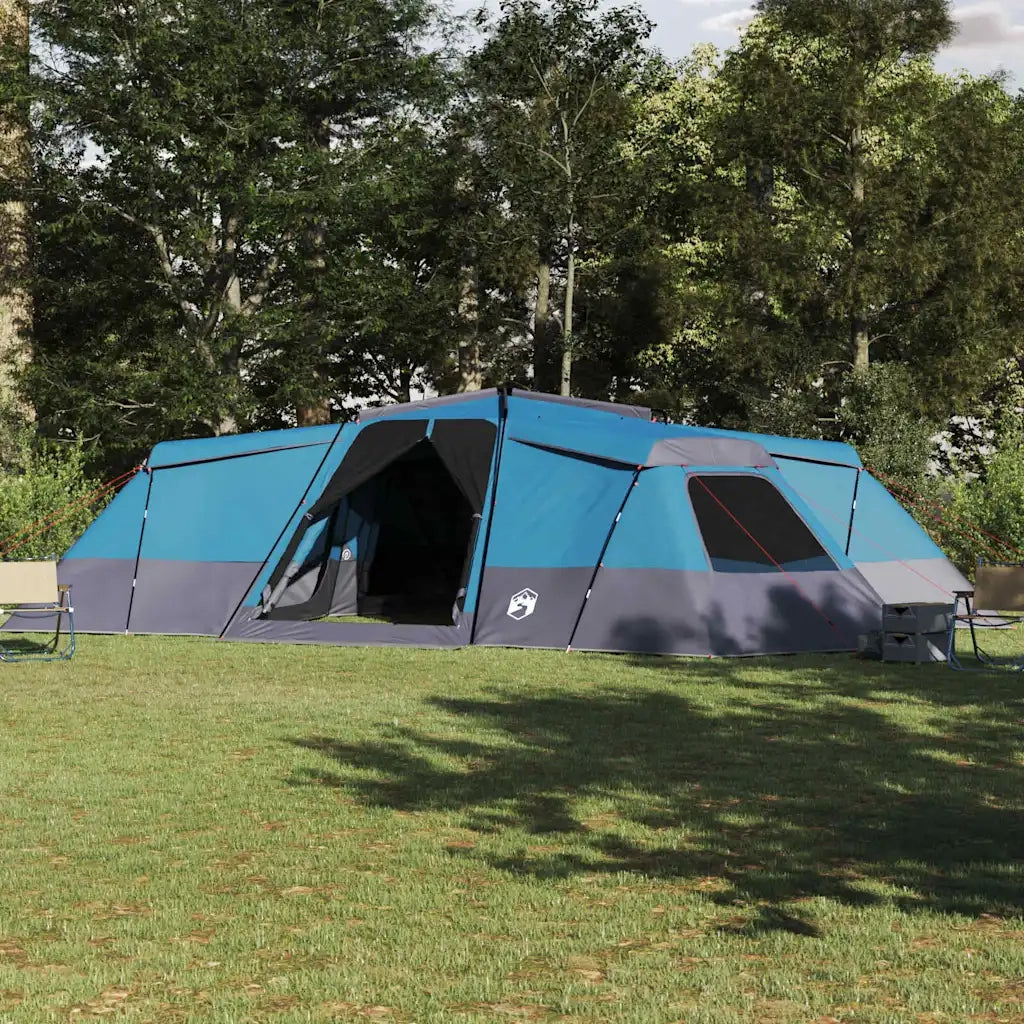 vidaXL Tenda Familiare Blu 833 x 585 x 216 cm Poliestere