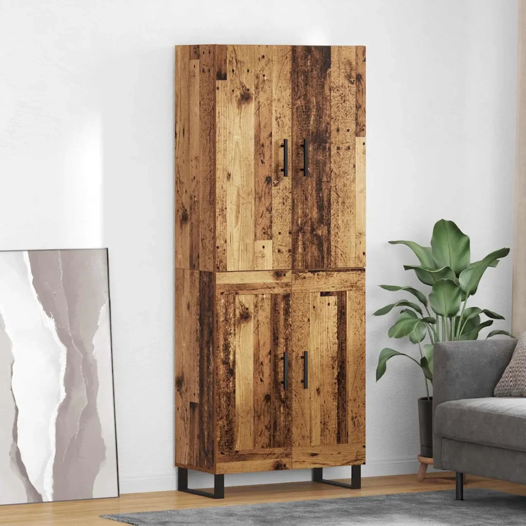 Credenza 2 pcs Legno vecchio 69,5 x 34 x 180 cm