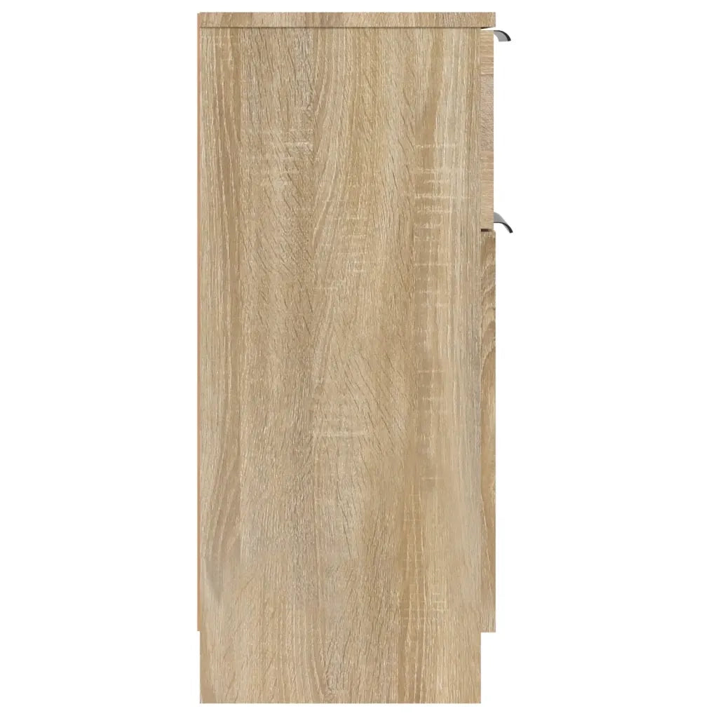 Credenze 2 pz Rovere Sonoma 30x30x70 cm in Legno Multistrato 811122