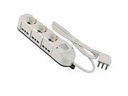 MULTIPRESA 3 BIP. + SCH. + 6 BIP. LATER. CON INT. LINEA RETAIL TRIAX- - bianca 49122 -  FANTON