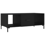 Tavolino da salotto | Tavolino da caff¨¨ | Tavolino da Soggiorno Nero 102x50x40 cm in Legno Multistrato