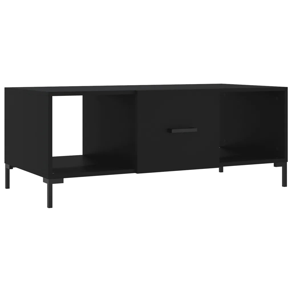 Tavolino da salotto | Tavolino da caff¨¨ | Tavolino da Soggiorno Nero 102x50x40 cm in Legno Multistrato