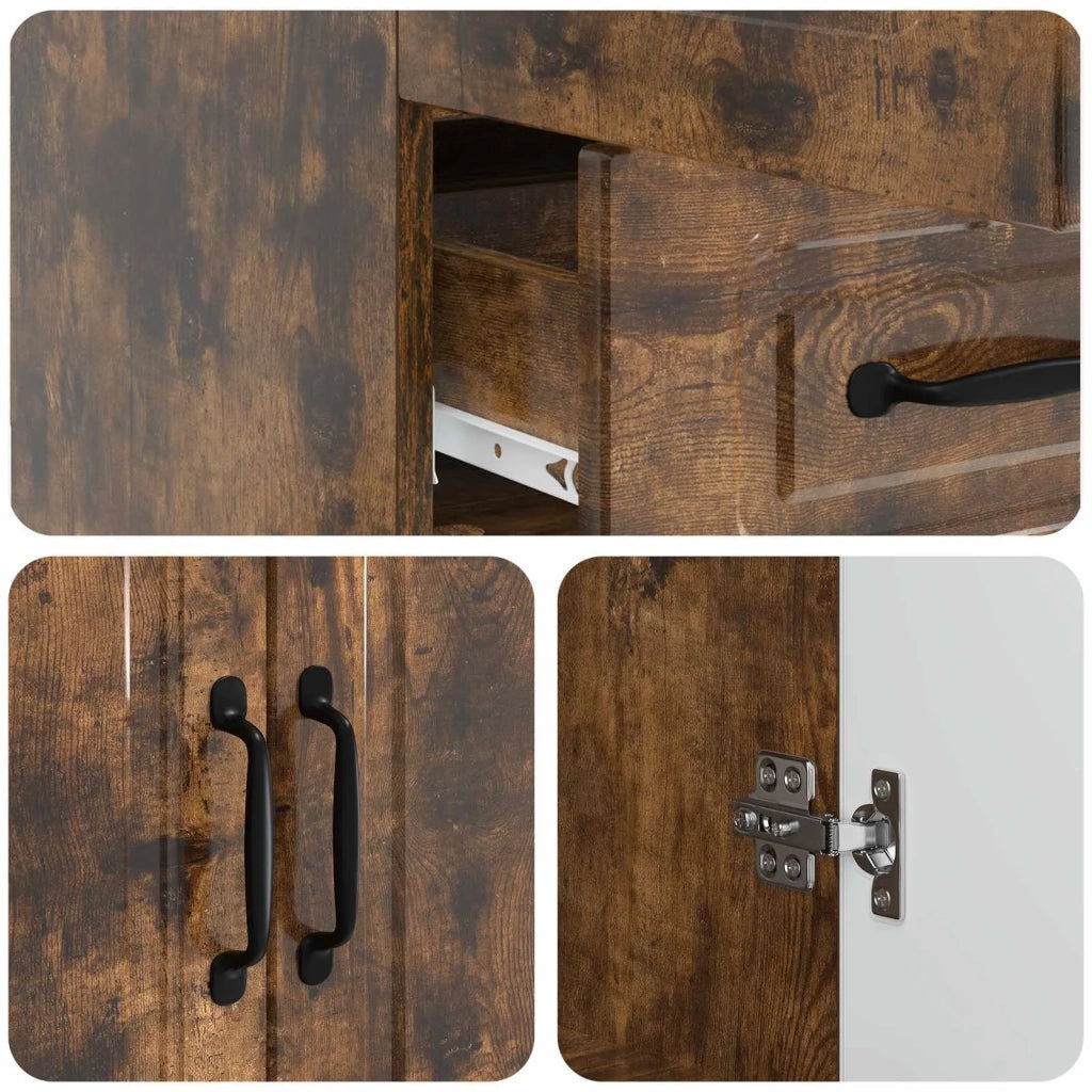 Credenza Rovere Fumo 66 x 34,5 x 92 cm Legno ingegnerizzato 895820