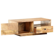 Tavolino da Salotto 90x50x35 cm in Legno Massello di Mango 320467