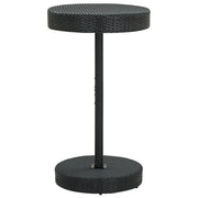 Tavolo da Giardino Nero 60,5x106 cm in Polyrattan cod mxl 34494