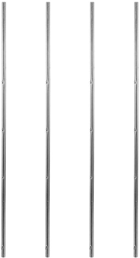 Tavole da calcio da tavolo 4 pezzi - 44 cm di lunghezza - 8 mm di diametro - Robusto acciaio - Adatto per la sostituzione delle tavole da calcio - Progettato per risparmiare spazio