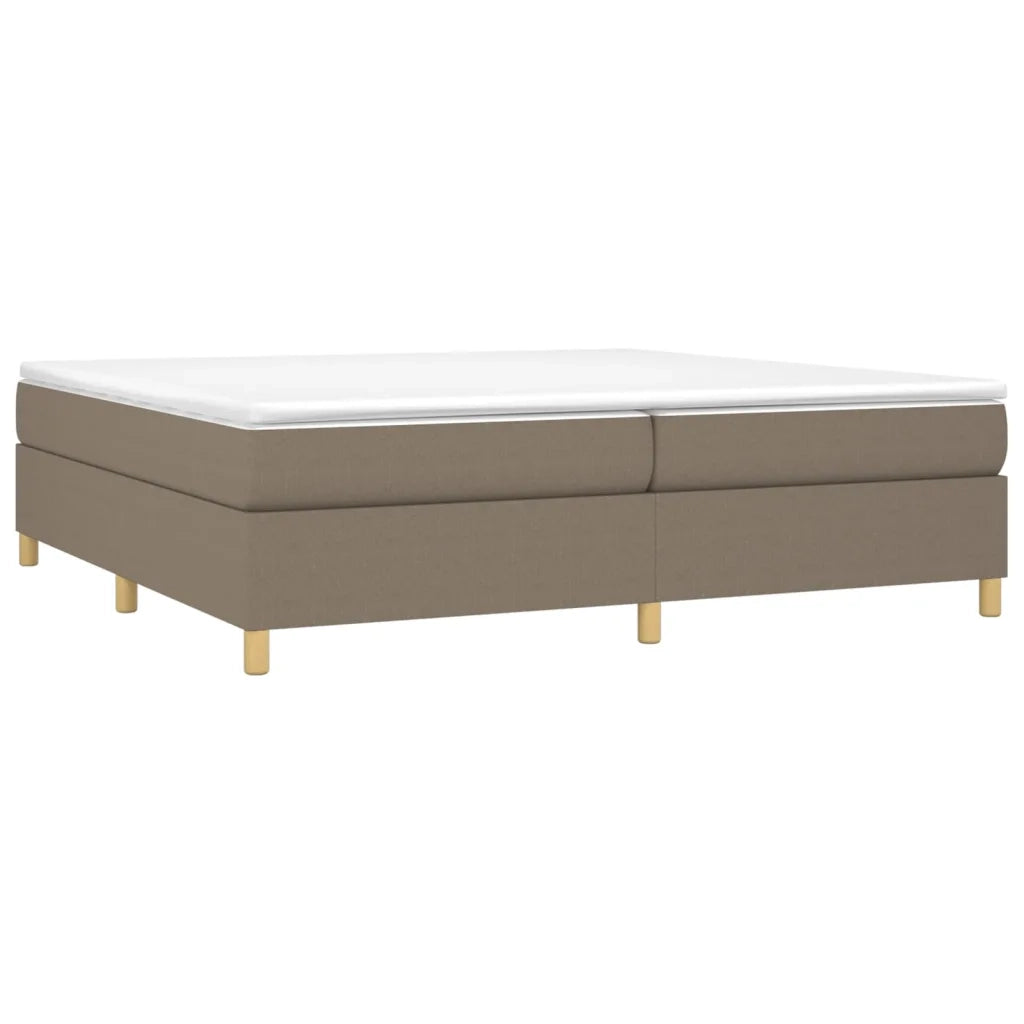 Struttura Letto a Rete a Molle Tortora 200x200 cm in Tessuto 3120989